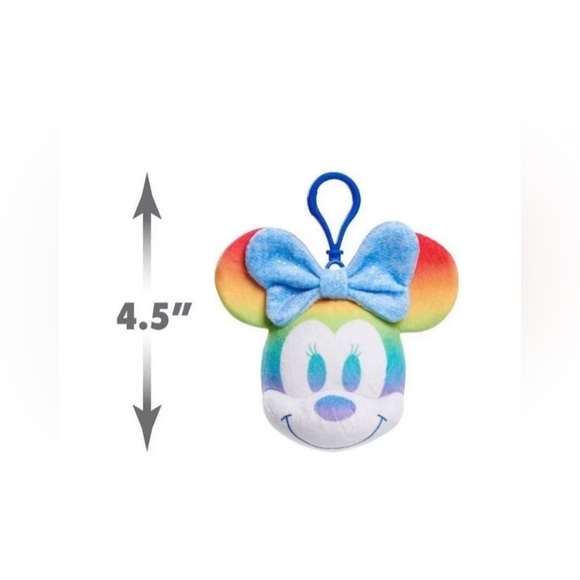 Disney Pride Mickey and Minnie Mouse Stuffed Key Chains - Picture 3 of 8